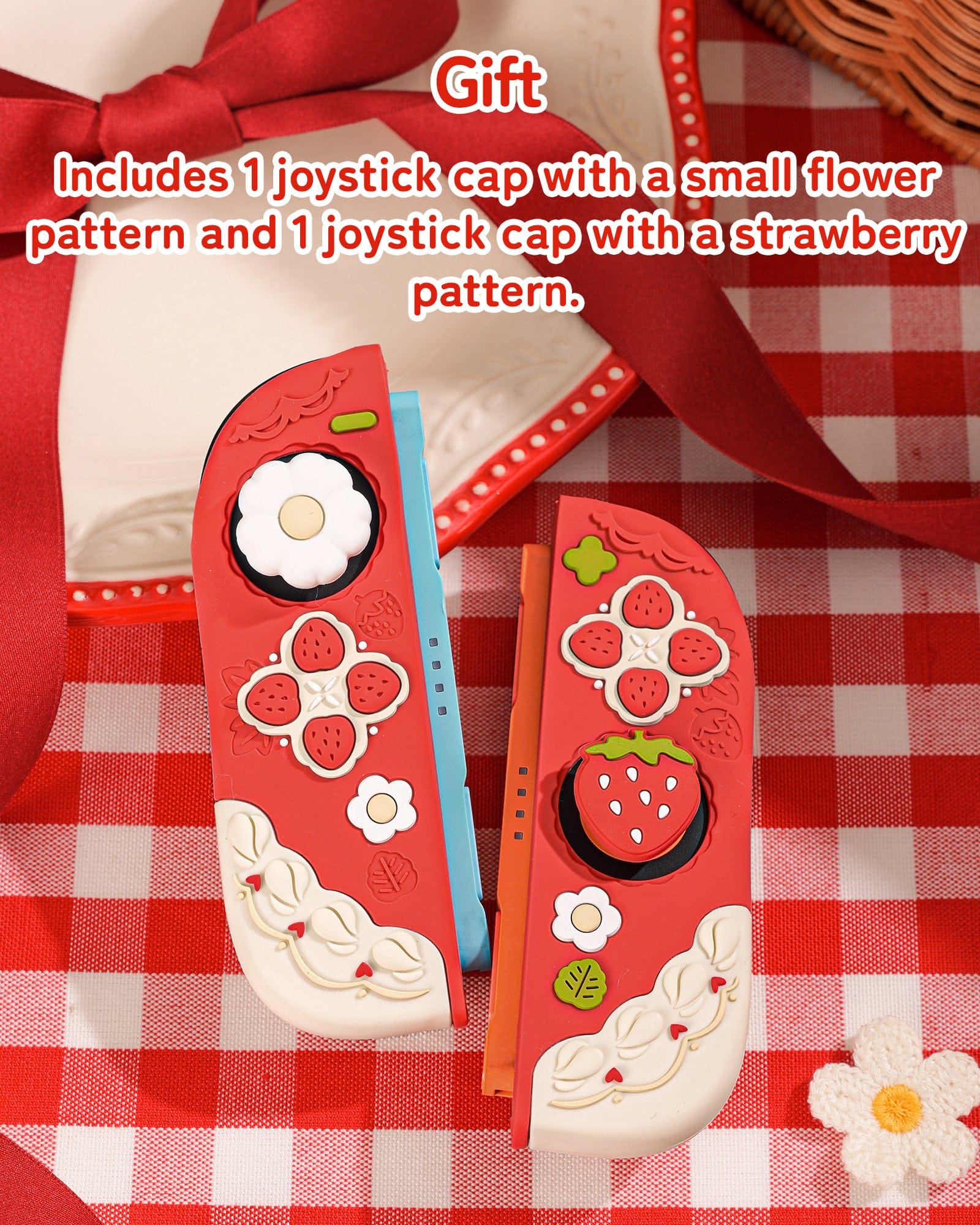 GeekShare Cream Strawberry Series Protective Case for Switch 2