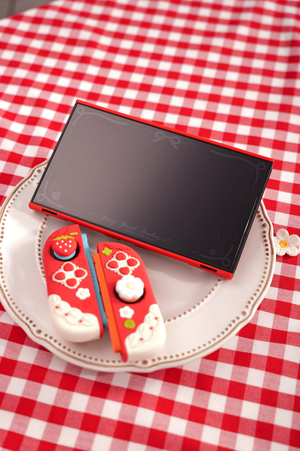 GeekShare Cream Strawberry Series Protective Case for Switch 2
