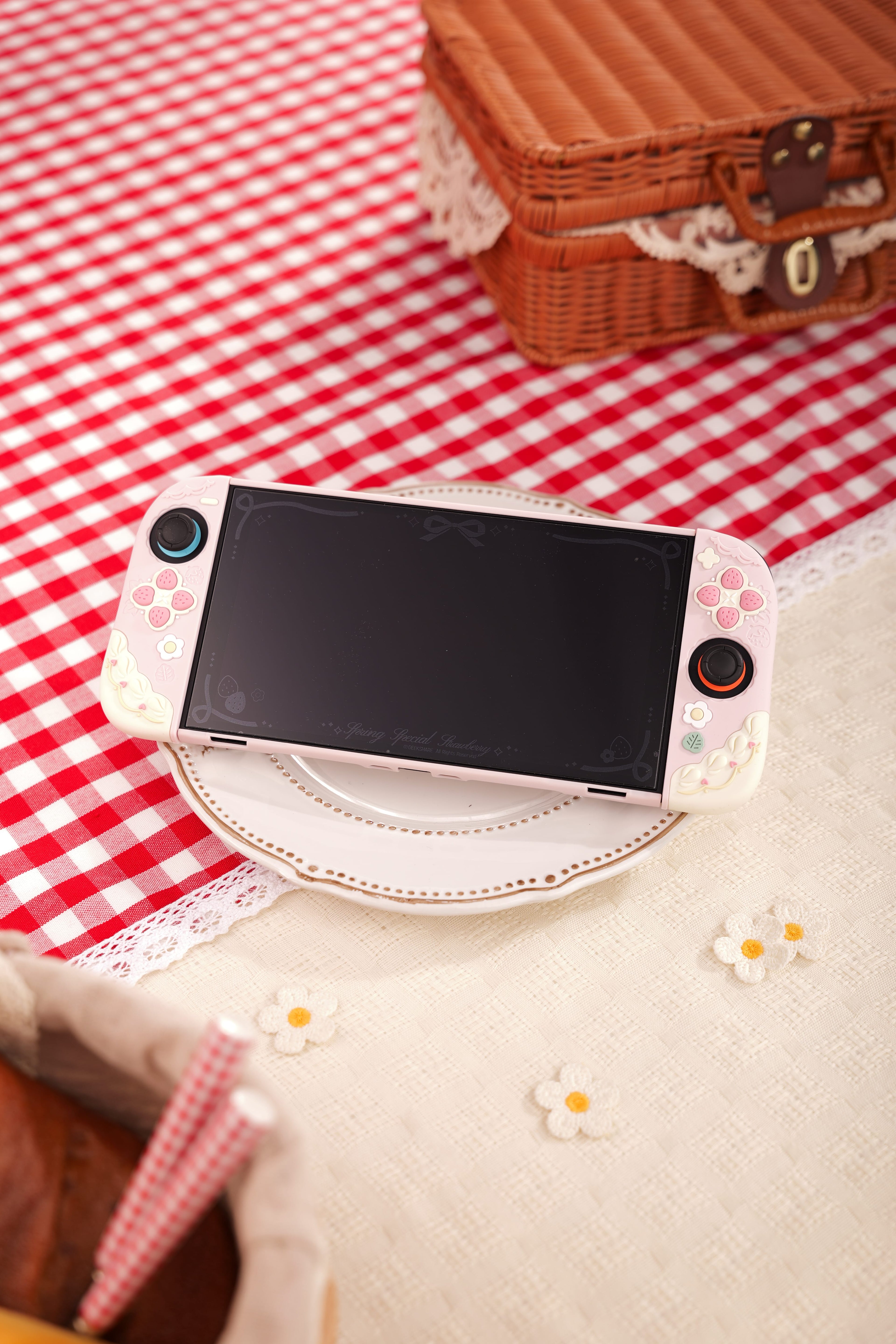 GeekShare Cream Strawberry Series Protective Case for Switch 2