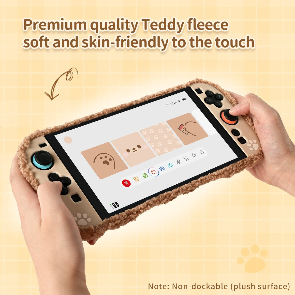 Geekshare Bear Plush Protective Case for Switch 2