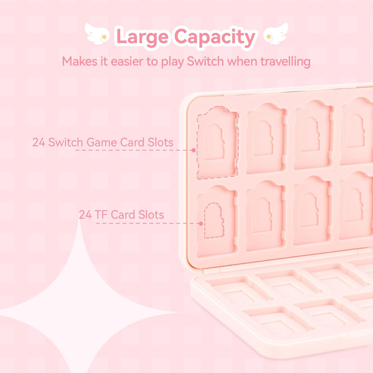 GeekShare Star Wings Switch Game Card Case