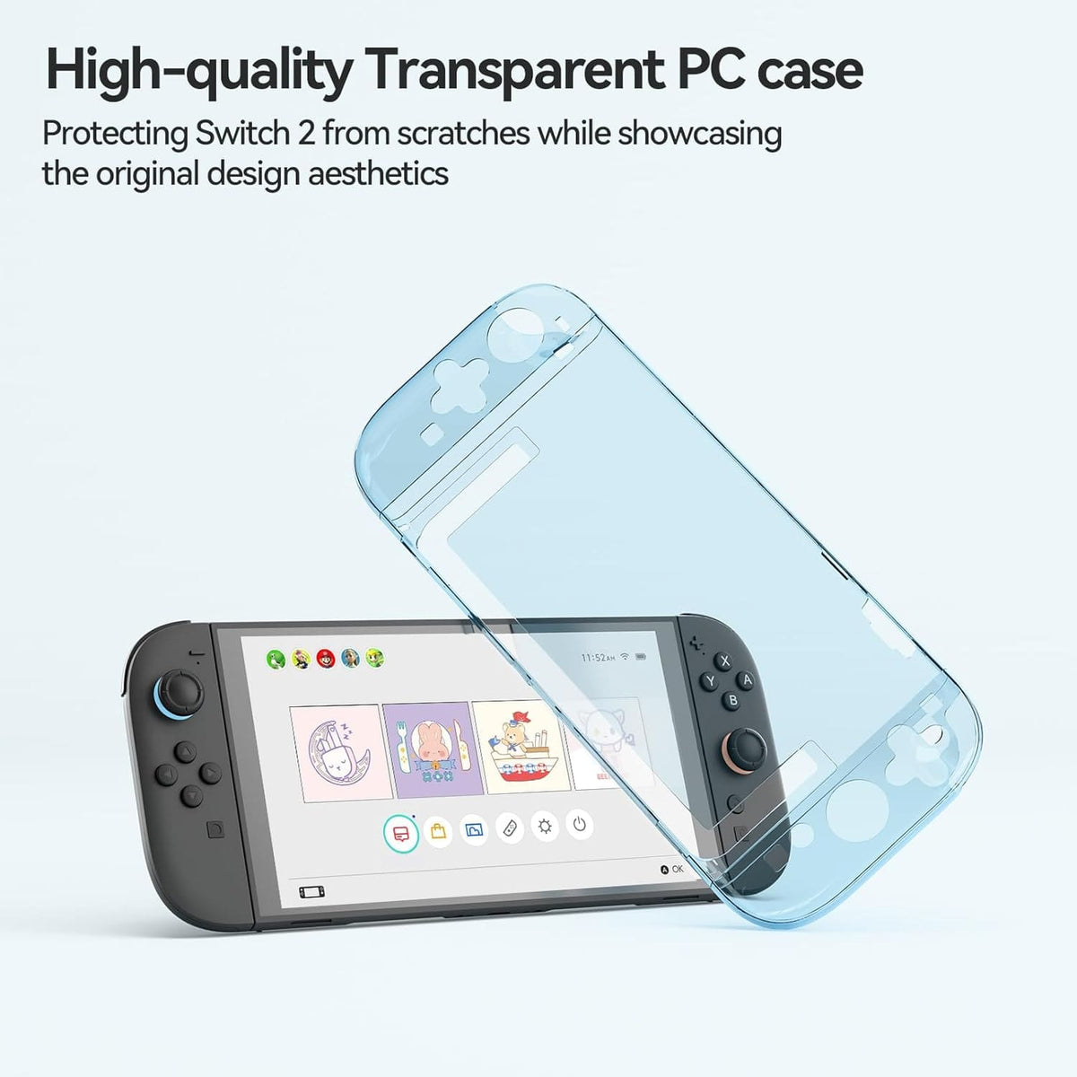 Geek Share Transparent Protective Case for Switch 2
