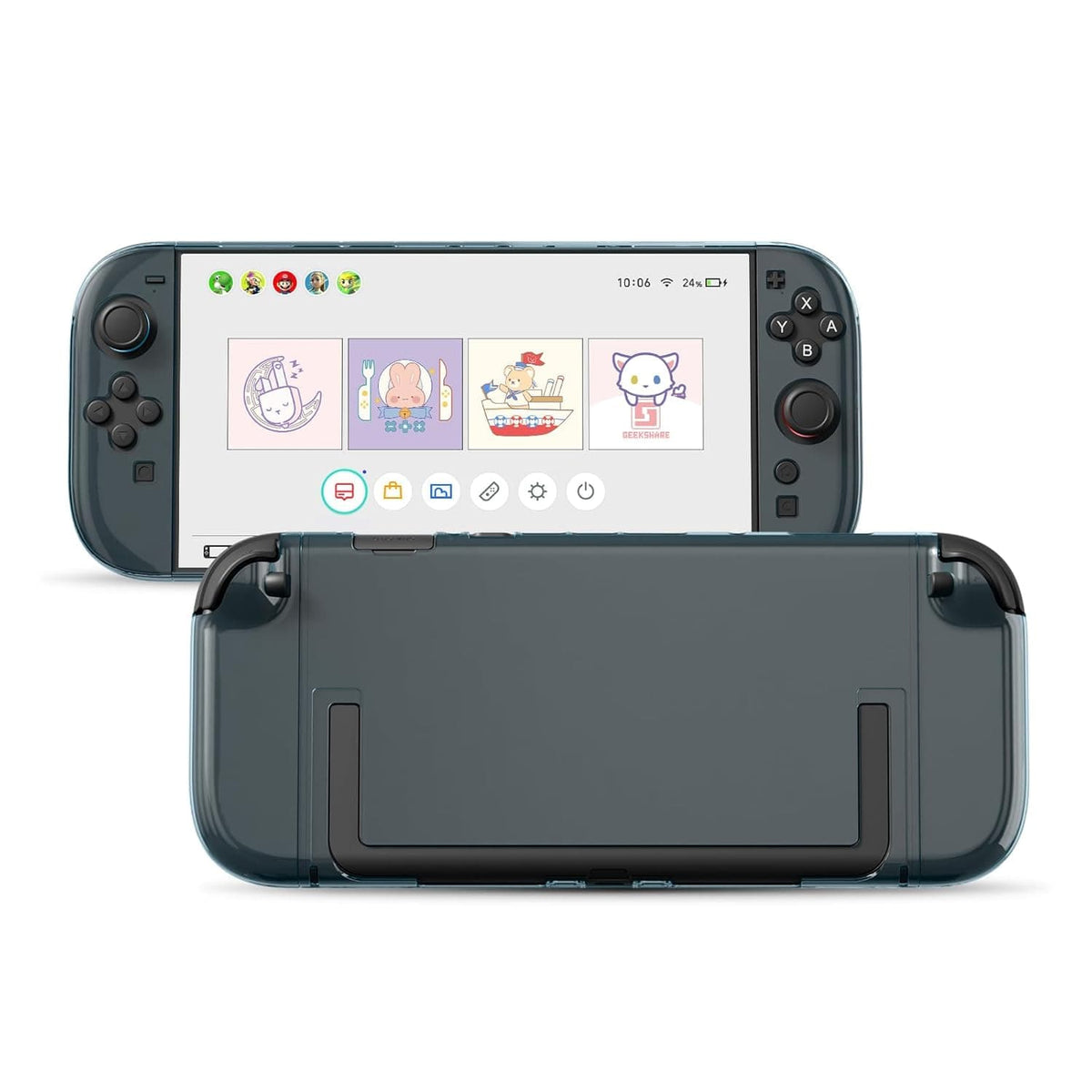 Geek Share Transparent Protective Case for Switch 2