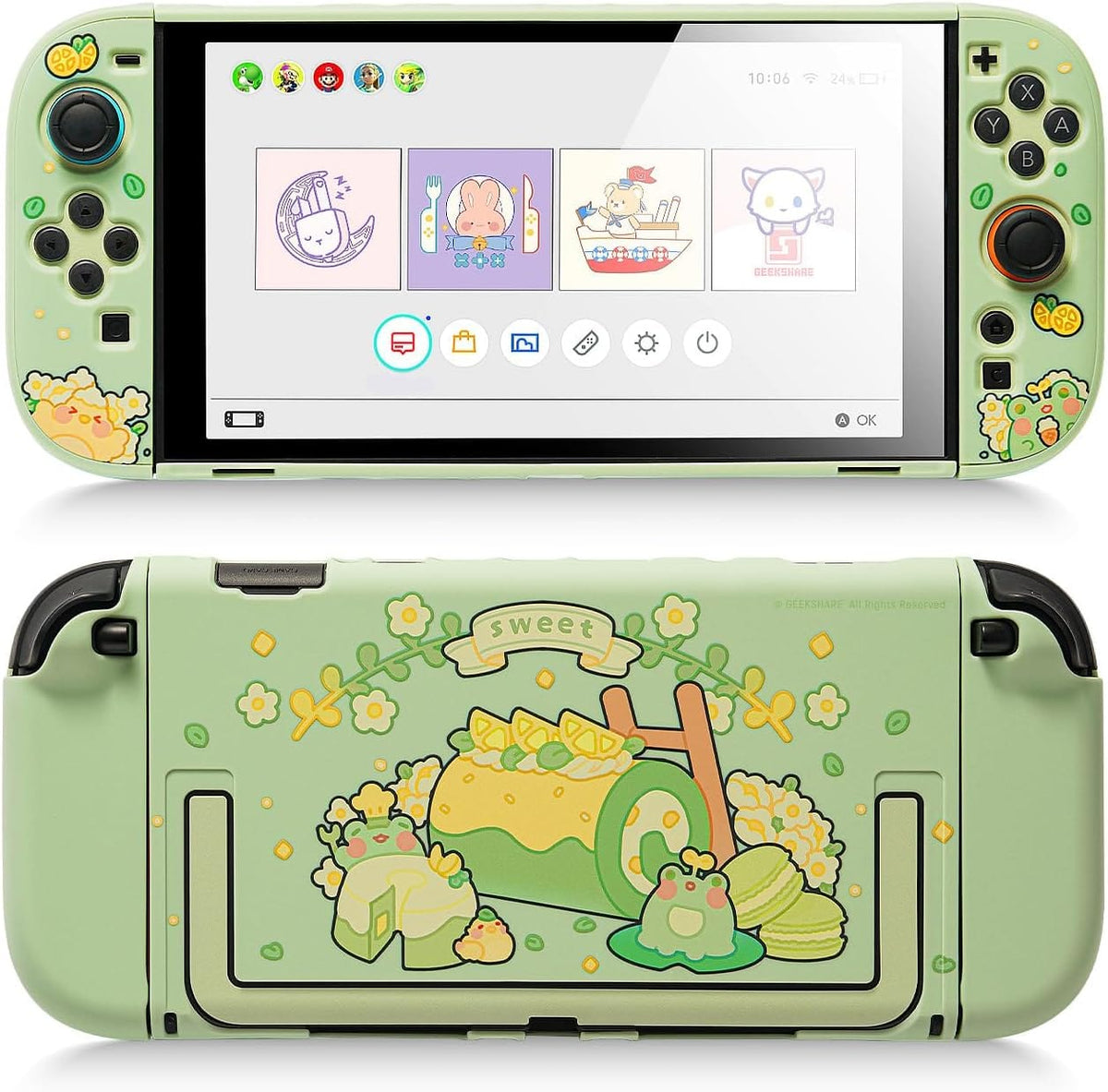 GeekShare Matcha Froggy Protective Case for Switch 2