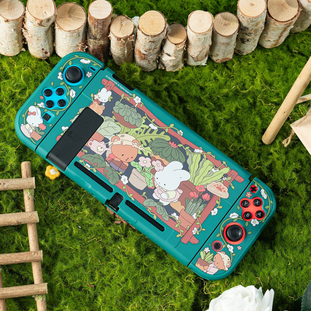 GeekShare Garden House Protective Case for Switch 2/ OLED