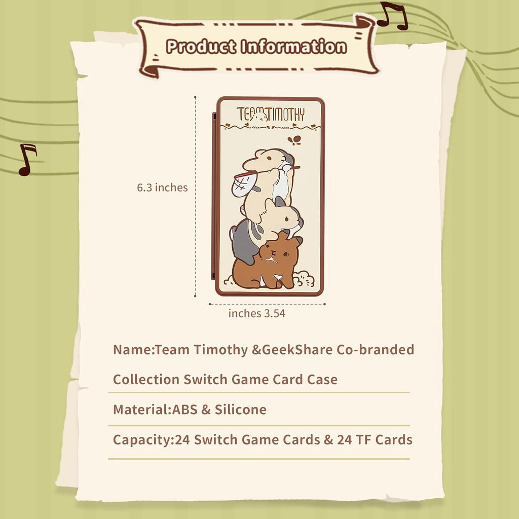 GeekShare TEAM TIMOTHY Portable Game Card Case
